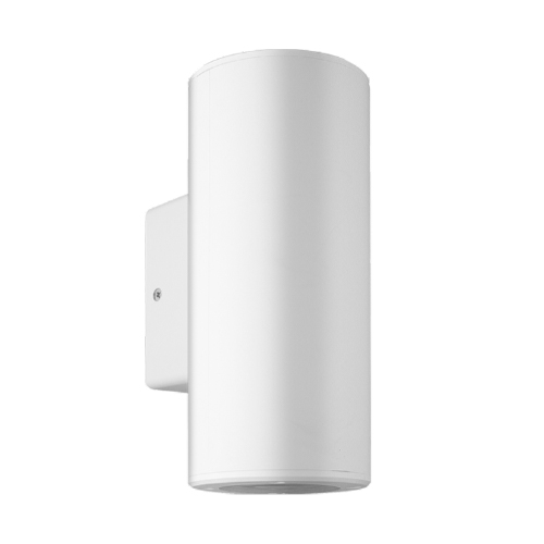 Artefacto de pared redondo bididireccional de pvc para GU10 IP54 blanco